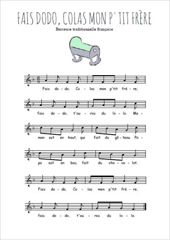 Fais dodo, Colas mon p'tit frère